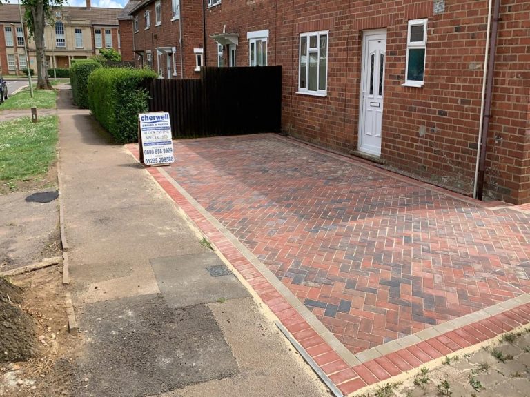 Block Paving Driveway with ACO Drains in Banbury