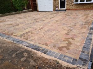 Brindle and Charcoal Block Paving Driveway with Drainage in Banbury