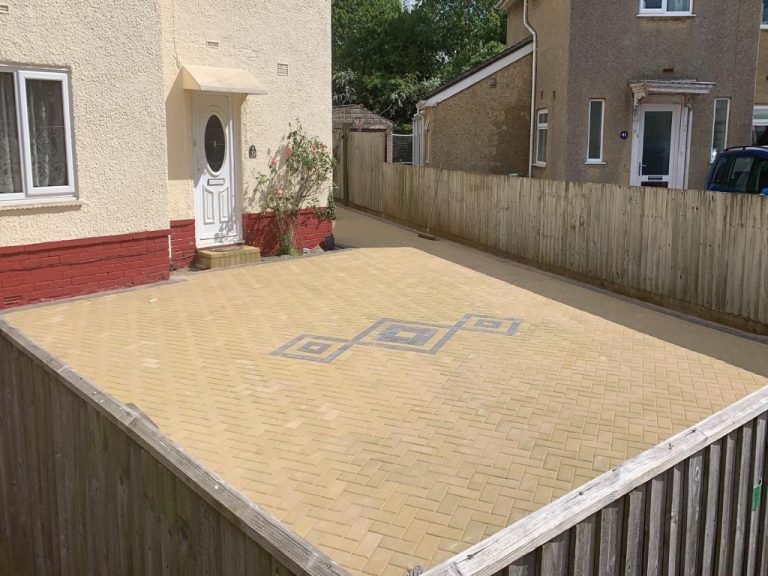 Buff Block Paving Driveway, Footpath and Patio in Middleton Cheney, Banbury