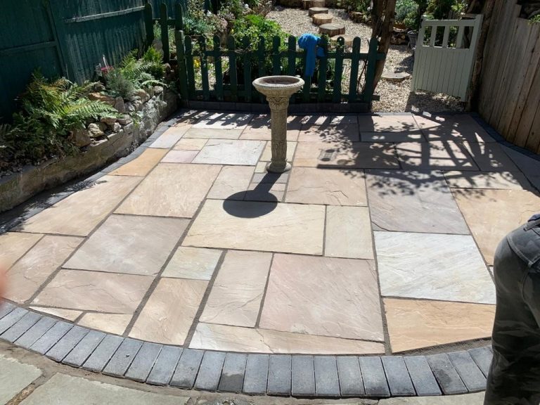 Camel Indian Sandstone Patio in Wardington