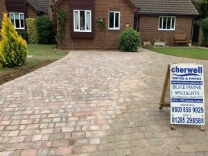 Extension of a Tegula Paving Driveway in Brackley