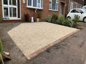 Gravel Driveway with Paved Edge in Bishop's Itchington