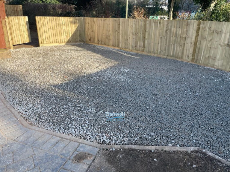 Gravelled Driveway Extension with New Fencing and Artificial Grass Installation in Banbury