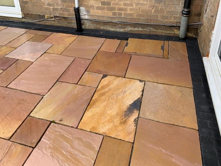 Indian Sandstone Back Patio in Oxford
