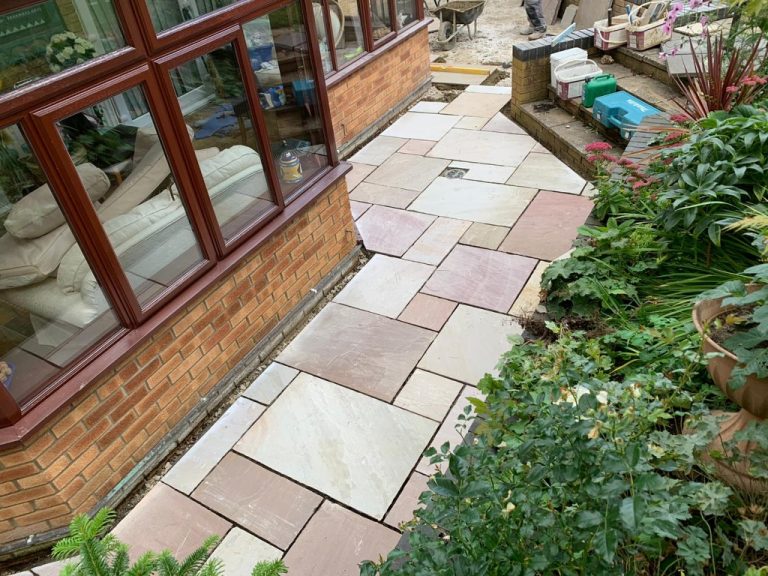 Indian Sandstone Patio in Badby, Daventry