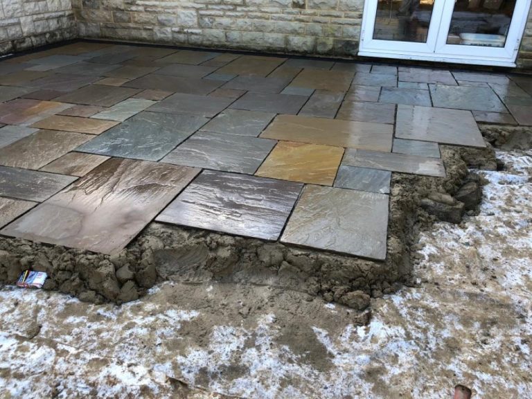 Indian Sandstone Patio in King's Sutton