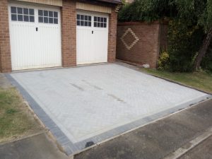 Natural Grey Block Paving Driveway in Deddington