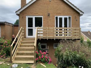 New Wooden Decking and Stairs in Banbury