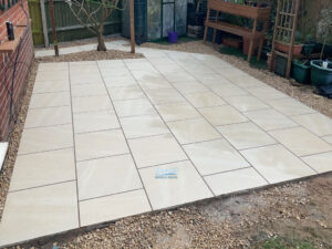 Patio with Porcelain Tiles in Banbury