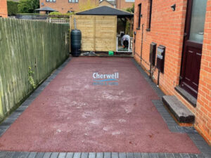 Red Tarmac Driveway in Brackley