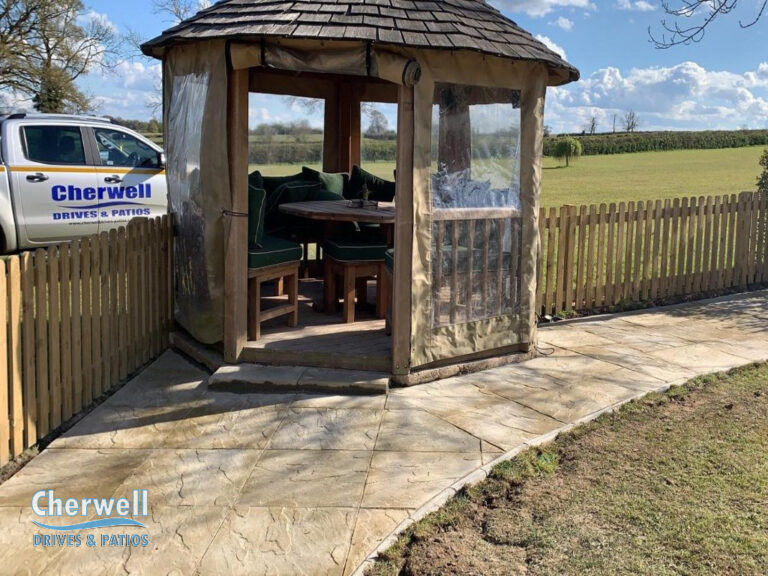 Slabbed Patio and Footpath in Aynho
