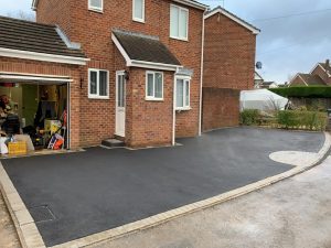 Tarmac Driveway with Block Paved Border and Insert in Banbury