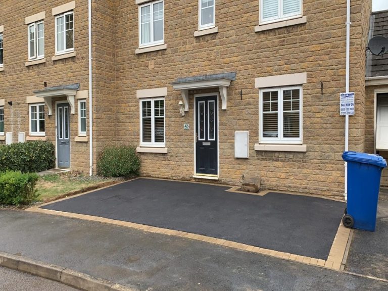 Tarmac Driveway with Block Paving Border in Banbury