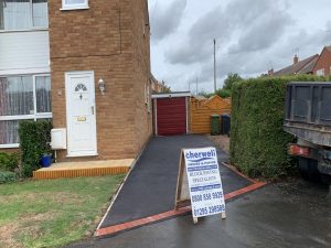 Tarmac Driveway with Paving Brick Edging in Southam