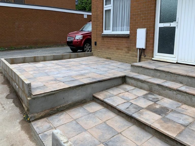Tiered Slabbed Patio in Bloxham